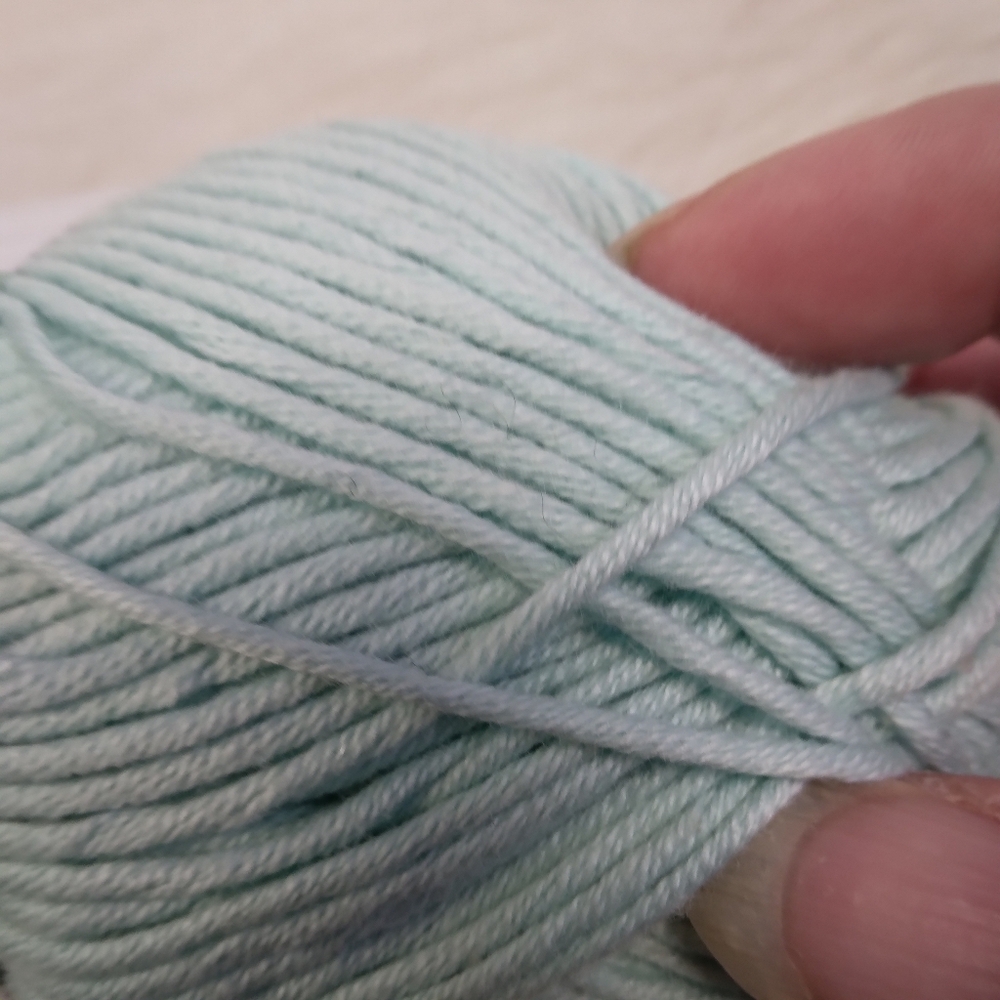YARN Bernat Softee Baby Cotton, 4.2 Ounces, Aqua Mist - Picture 6 of 6
